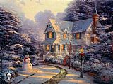 Thomas Kinkade The Night Before Christmas painting